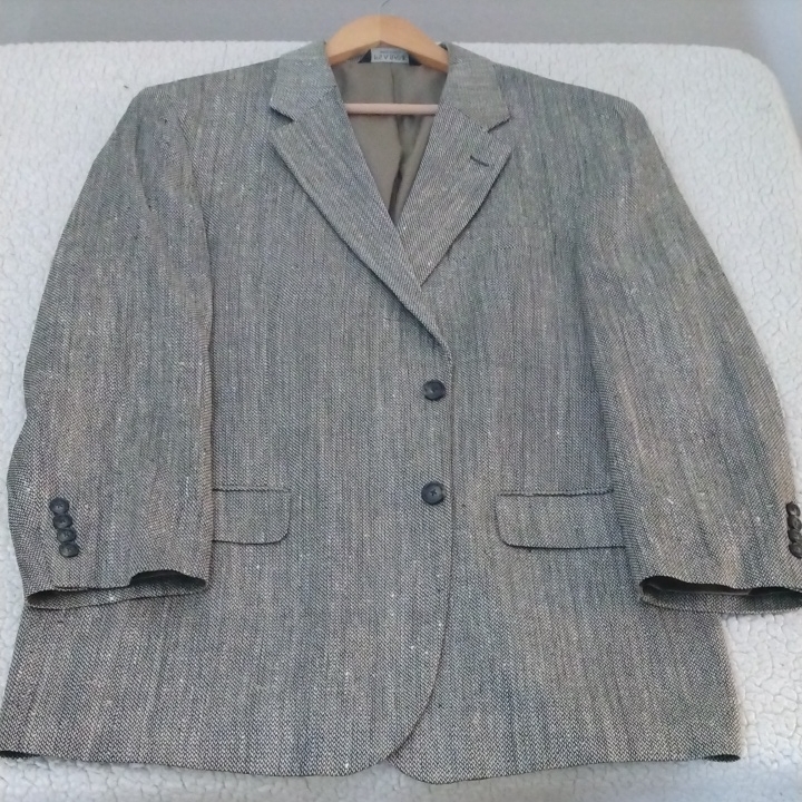 Jos. A. Bank Light Mottled Green Silk Sport Jacket 43r